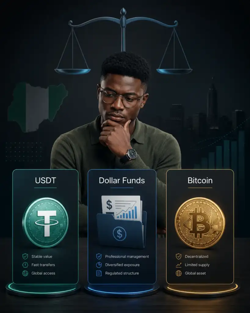 USDT vs Dollar Funds vs Bitcoin