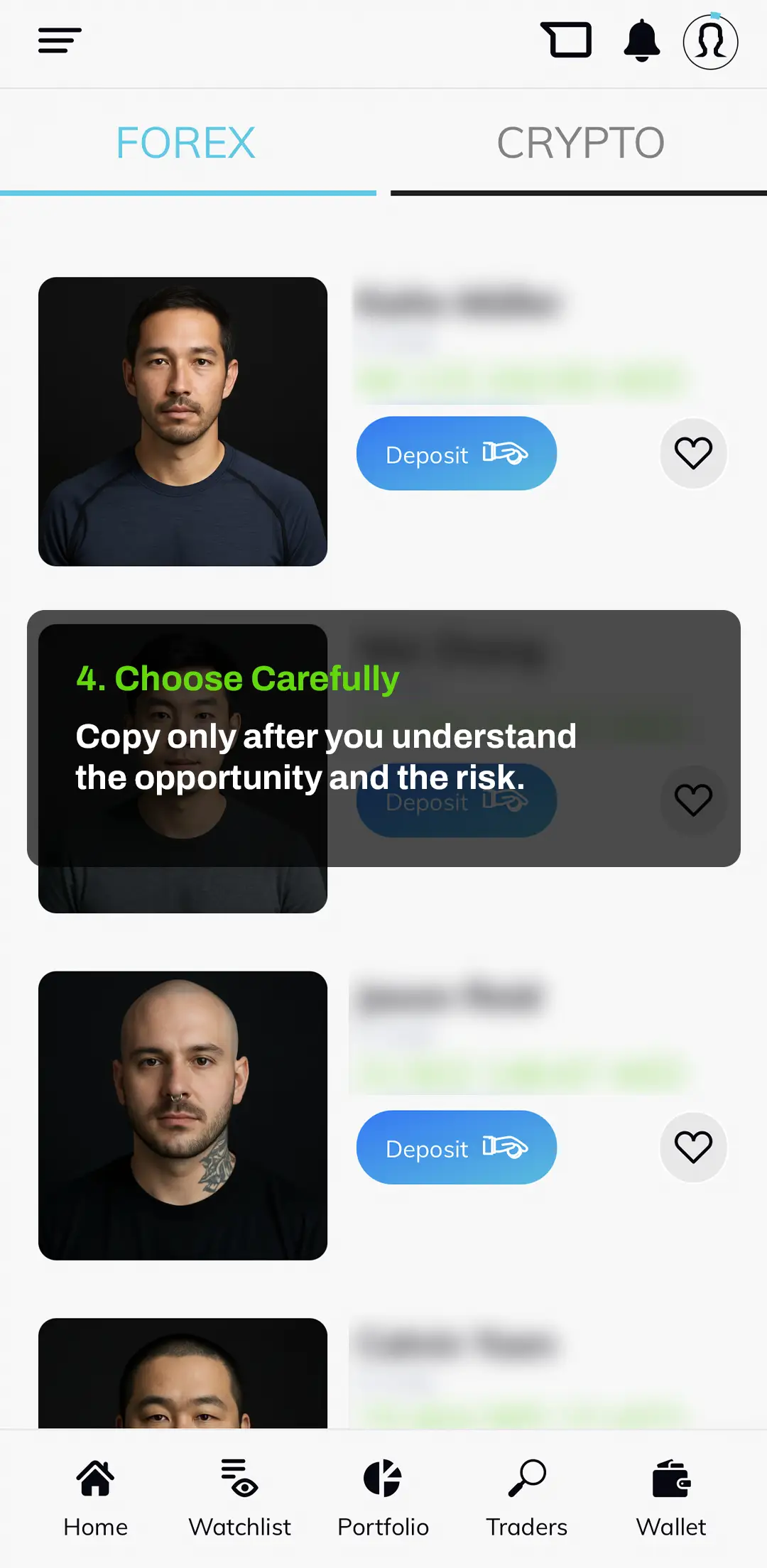 Copy only after you understand the opportunity and the risk Copy only after you understand the opportunity and the risk